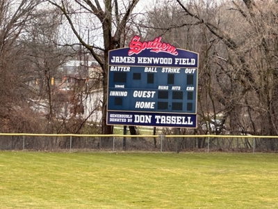 James Henwood Field Score Board Photo